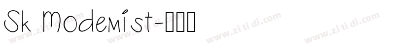 Sk Modemist字体转换